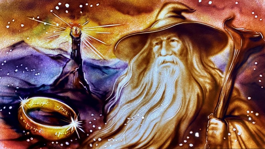 Песочное шоу Лилии Чистиной "Миры Дж.Р.Р.Толкина"